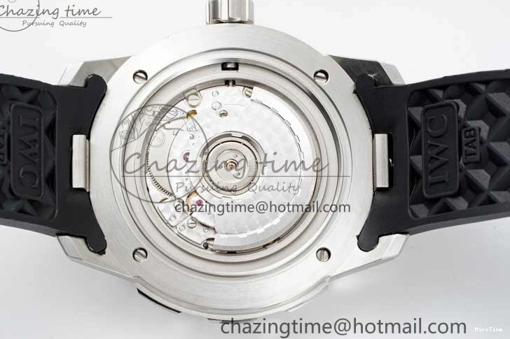 MIROTIME 0426 Aquatimer Automatic SS RSF 1:1 Best Edition White Orange Dial on Black Rubber Strap A Supportive 7069